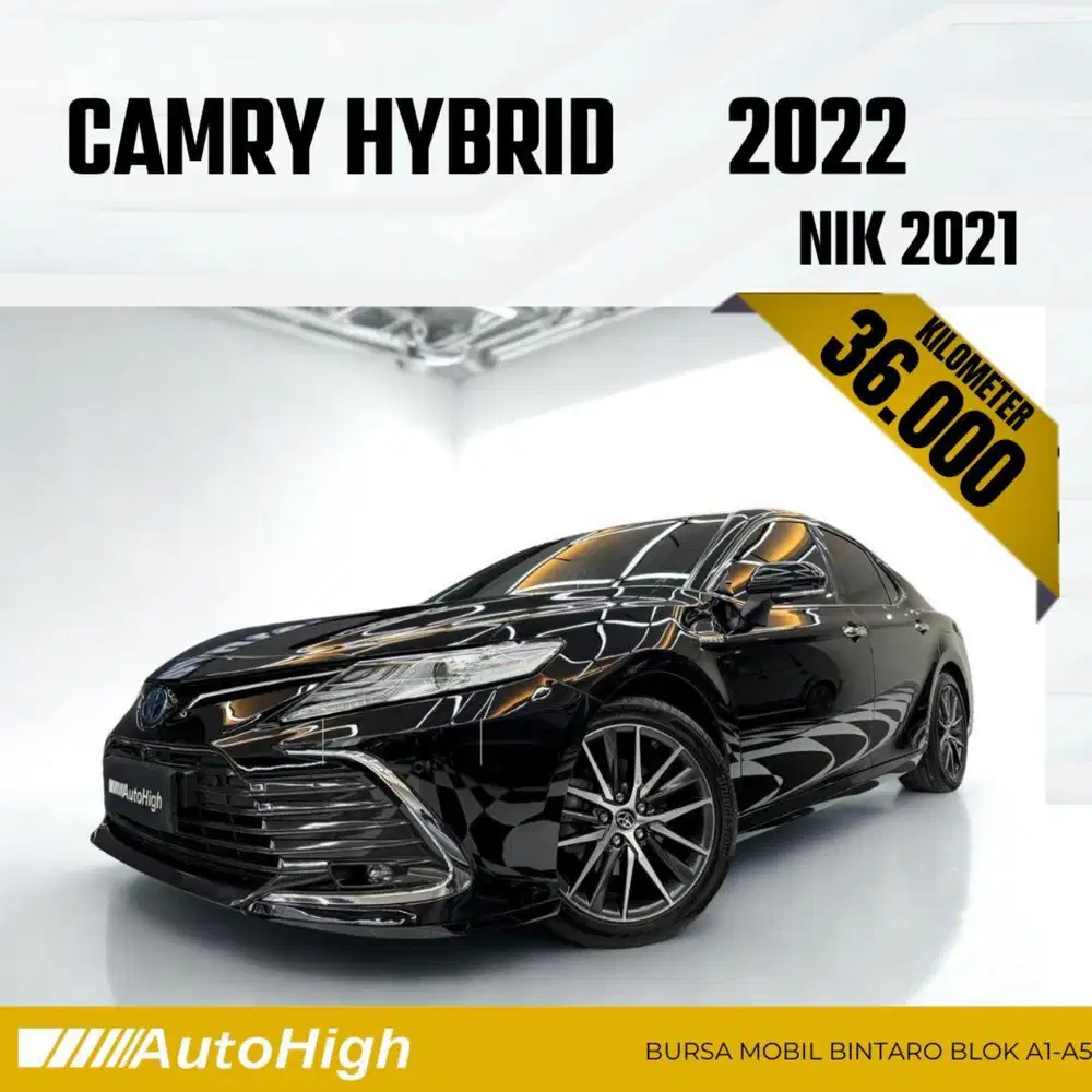 DP10% [Km36.000] Camry Hybrid 2021 Black Reg 2022 #AUTOHIGH