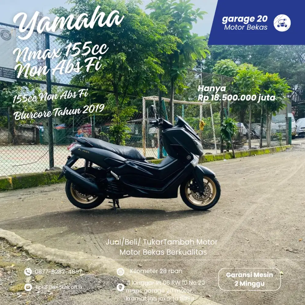 Yamaha Nmax 155cc Non Abs Fi Bluecore Tahun 2019 Pajak Off