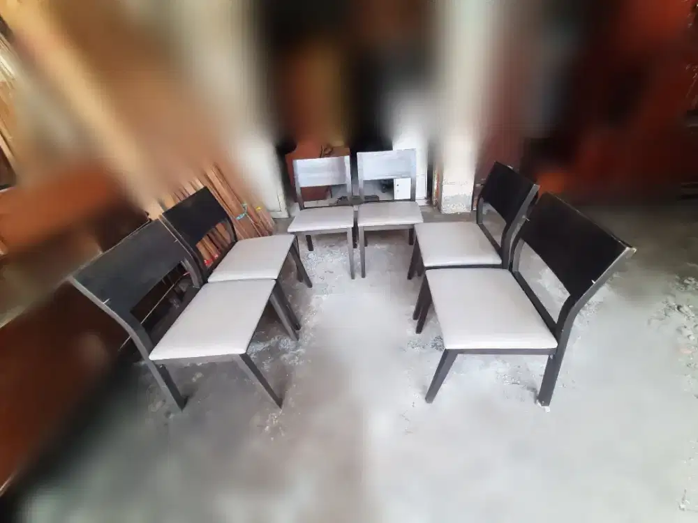 6 kursi makan kayu jok oscar