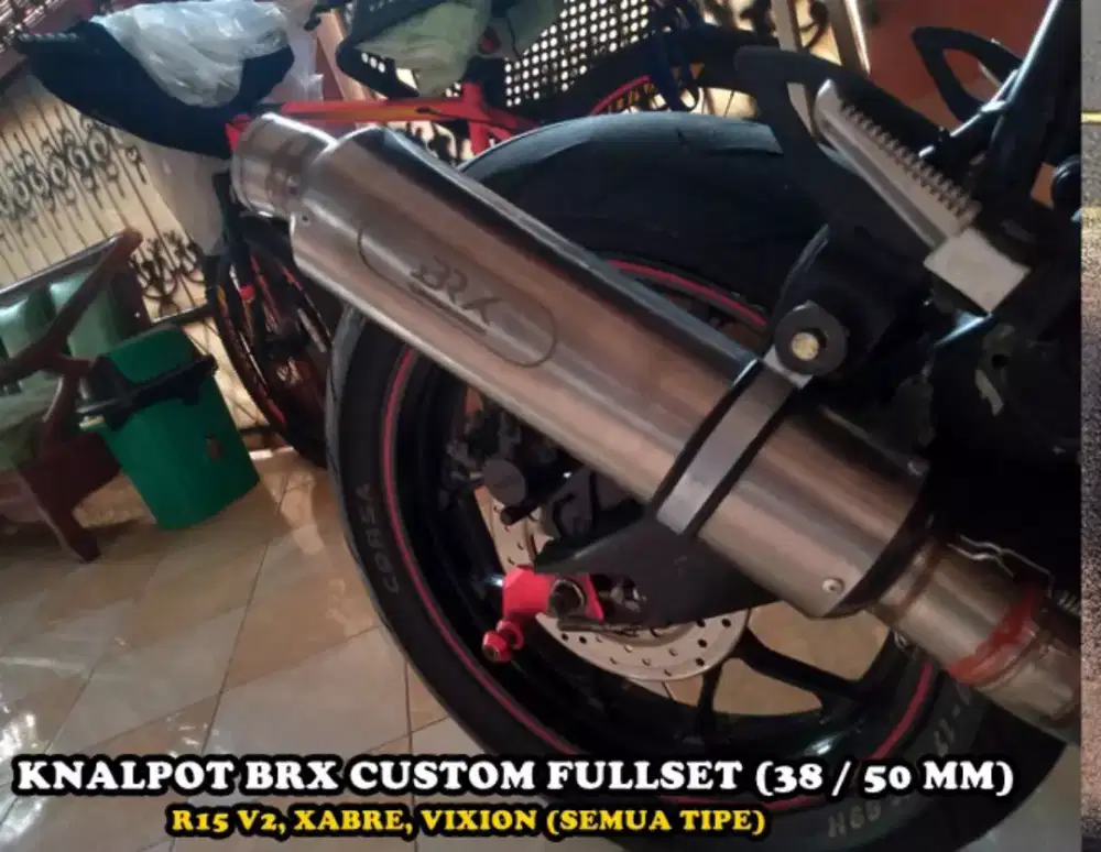 KNALPOT BRX CUSTOM VIXION FULLSETT