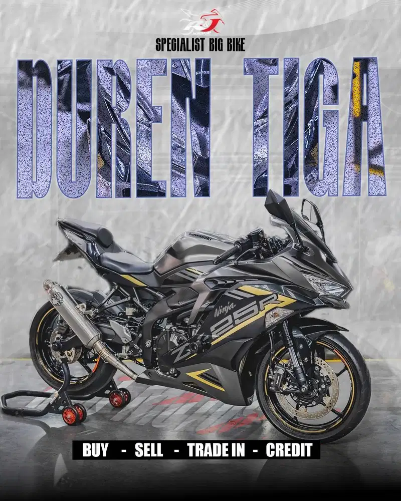 Kawasaki ZX25R ZX25 ZX 25 Knalpot WRX Km 6.000an warna Abu-Abu