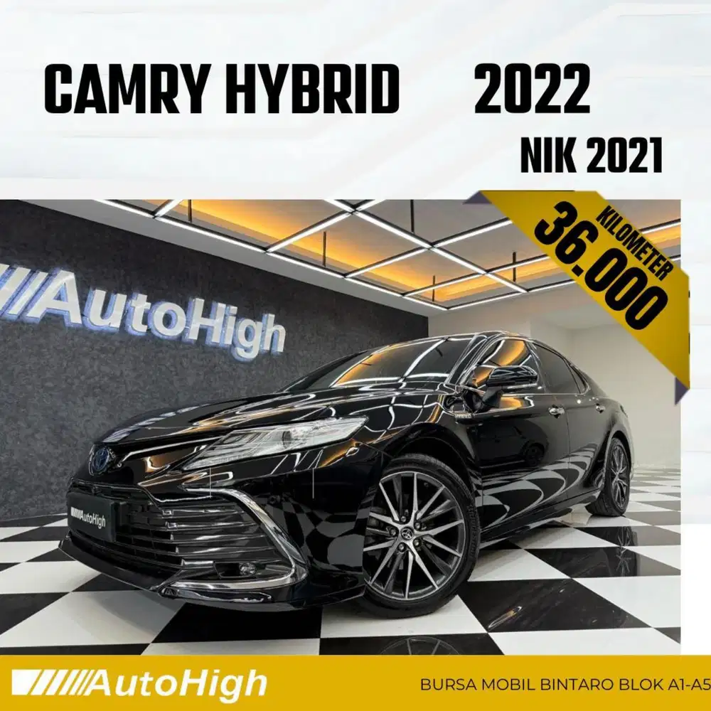 DP10% [Km36.000] Camry Hybrid 2021 Black Reg 2023 #AUTOHIGH