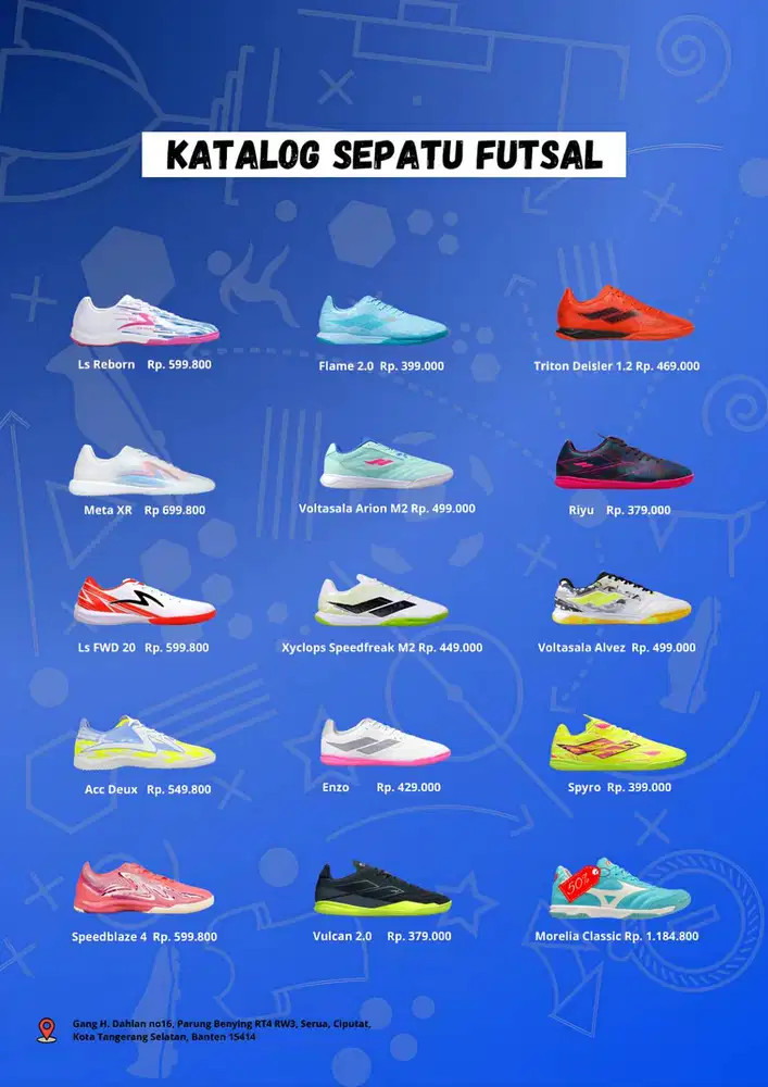 Sepatu futsal lokal brand made in Indonesia