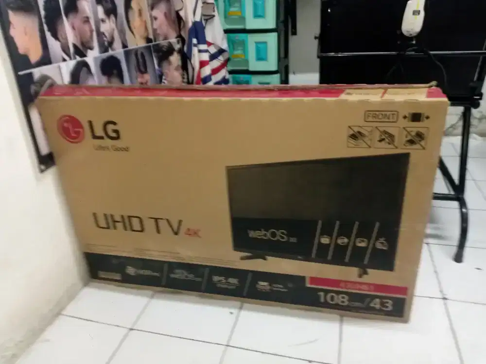 jual tv merk LG 43inc layar bagus rusak t.con nya