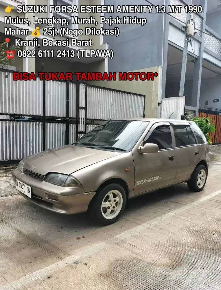 SUZUKI FORSA ESTEEM AMENITY 1.3 M/T 1990 MULUS LNGKAP PAJAK ON BISA TT