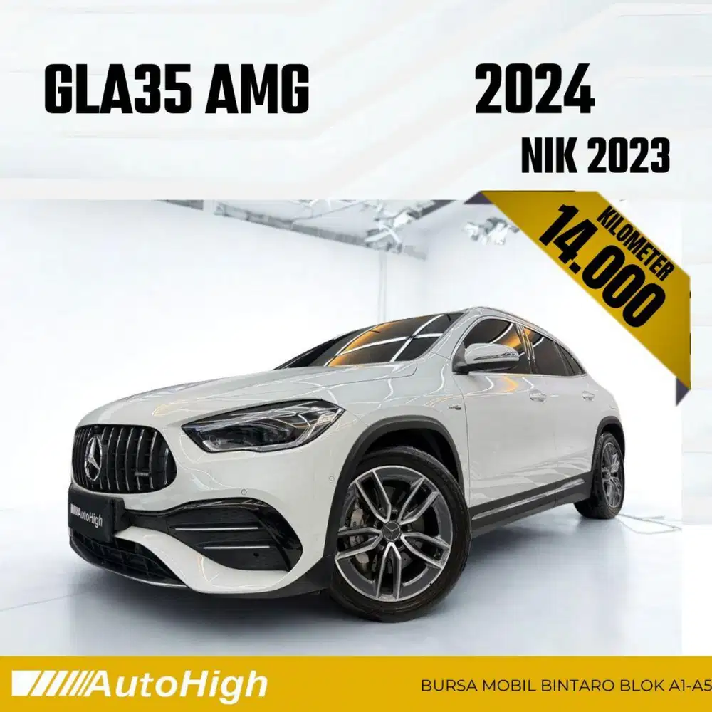DP10% [Km14.000] GLA35 AMG 2023 White / GLA 35 Reg 2024 #AUTOHIGH