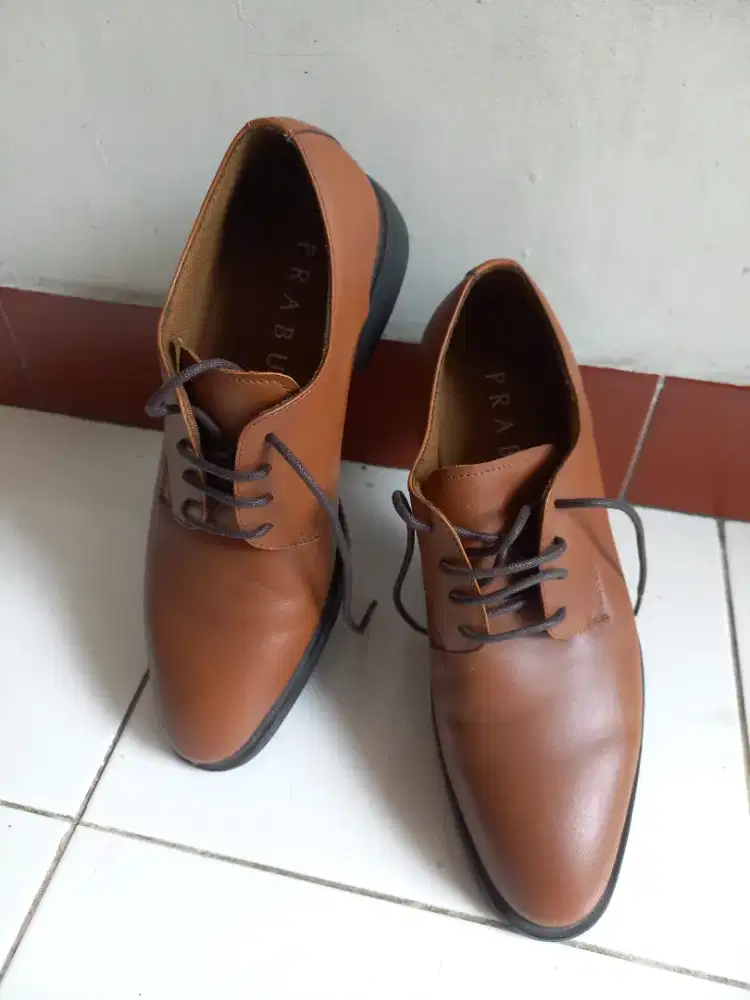 Sepatu pria Prabu oxford brown size 41
