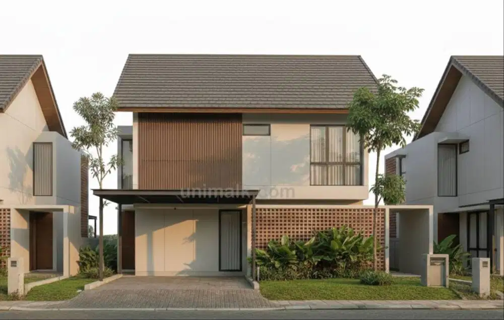 Ebook / Desain Rumah Siap Bangun 11meter x 15meter, modern tropis