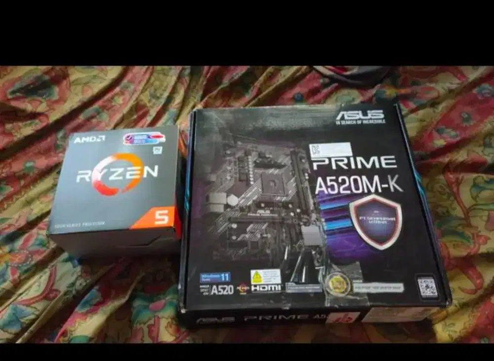 For sell mobo n Ryzen 5 5600 borongan baru bukan Intel i5 i7 rtx amd