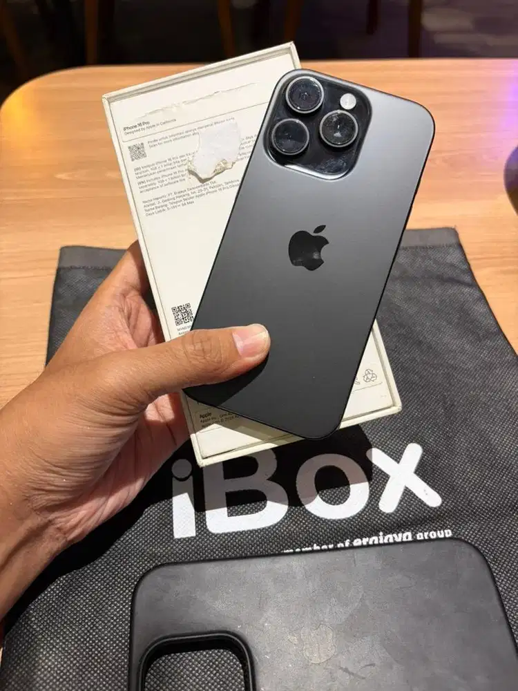 iPhone 16 pro 128gb iBox Lengkap Sampai Nota