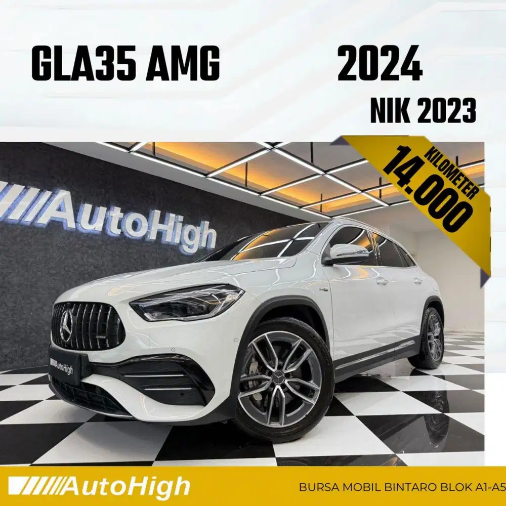 DP10% [Km14.000] GLA35 AMG 2023 White / GLA 35 Reg 2022 #AUTOHIGH