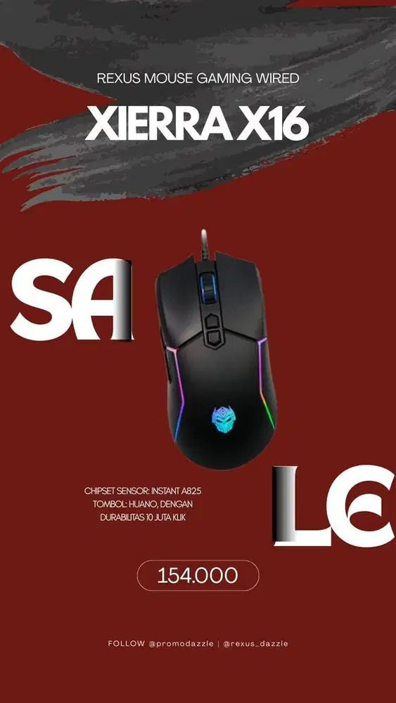 Rexus Xierra X16 mouse gaming