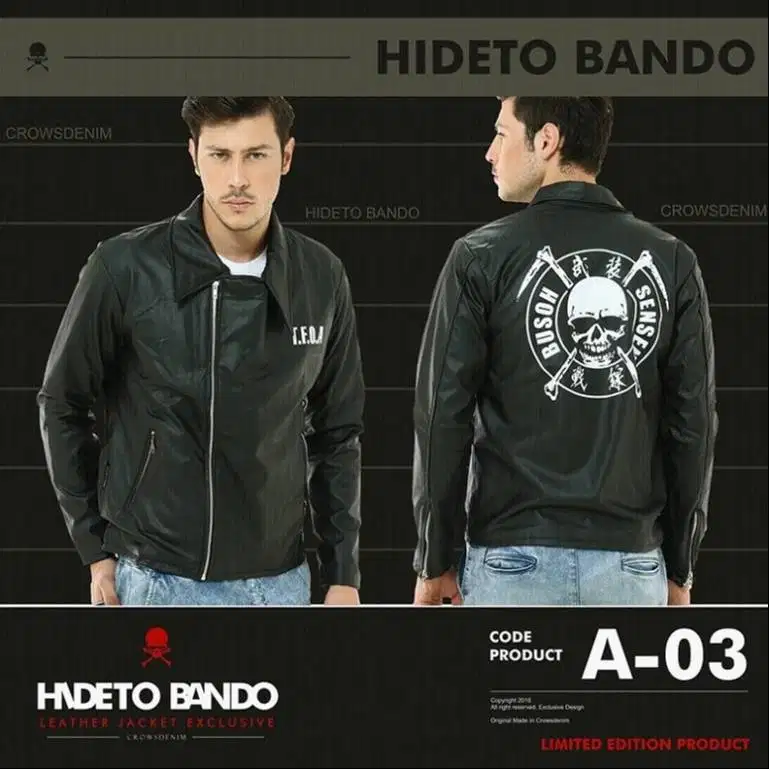 Jaket Kulit Pria Crows Zero TFOA Hideto Bando | A-3