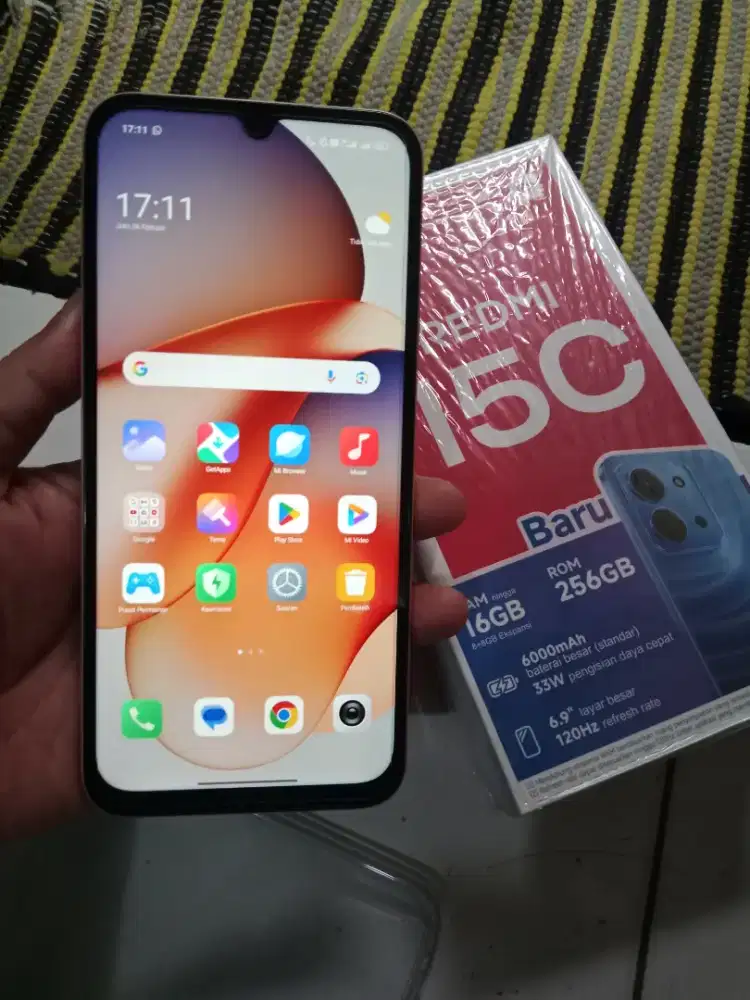 Redmi 15C ram 8/256 gb Nfc mulus fulset garansi panjang like new