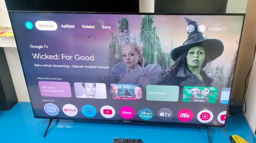 Google tv Sony 65 inch