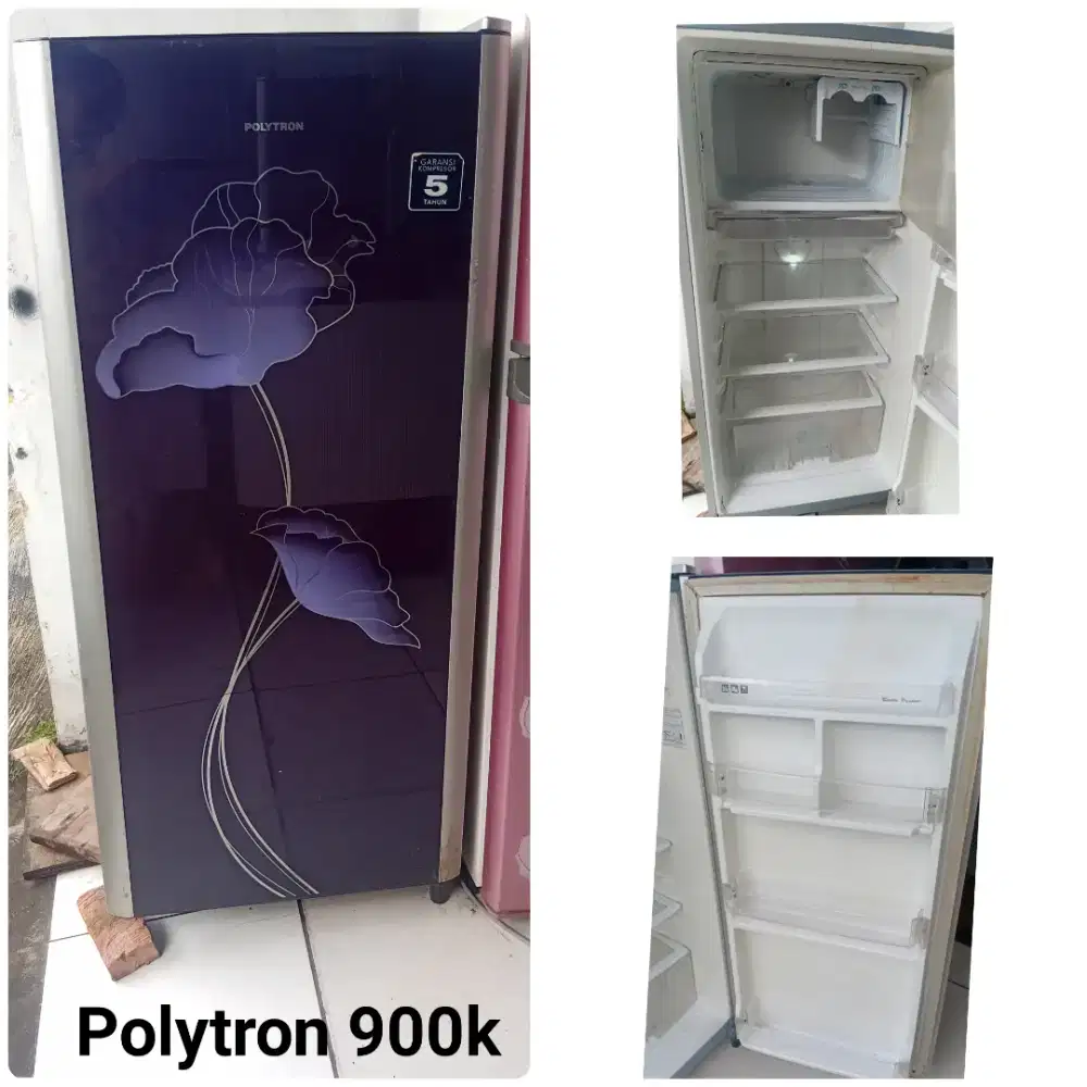 Kulkas POLYTRON bekas bergaransi