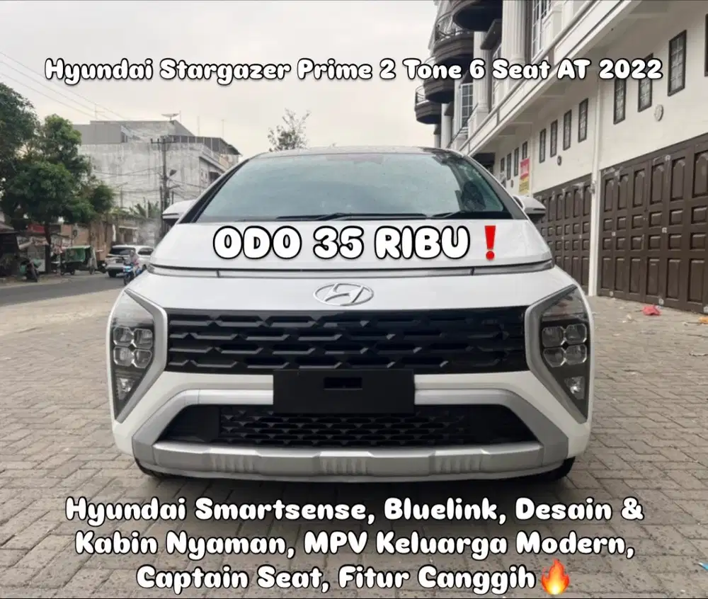 (TDP 25 JUTA!) Hyundai Stargazer Prime 4x2 Automatic Putih 2022