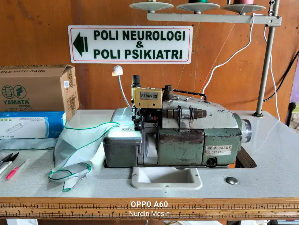 Mesin Wolsom Necci jarum bengkok PEGASUS R57-01 ORIGINAL servo baru