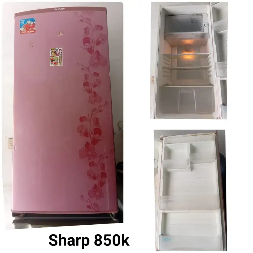 Kulkas 1 pintu sharp seken bergaransi