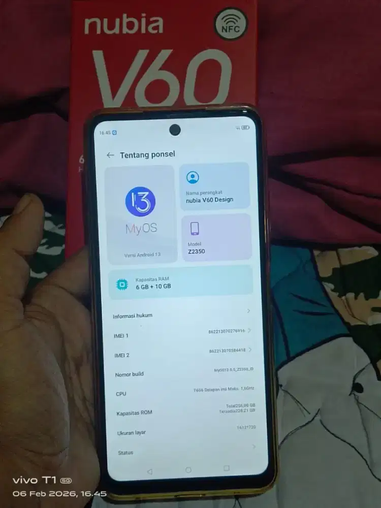 Nubia V60 Design NFC 6/256 fullset