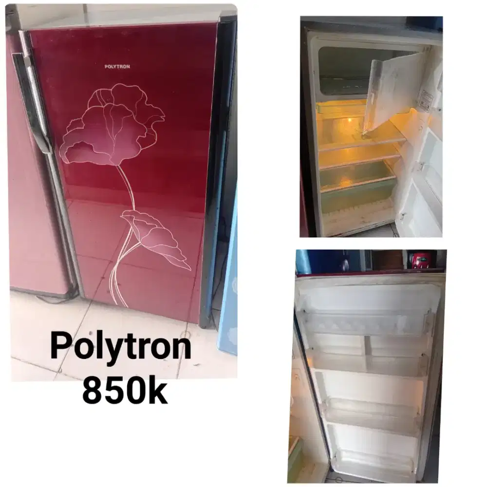 Kulkas 1 pintu politron seken bergaransi