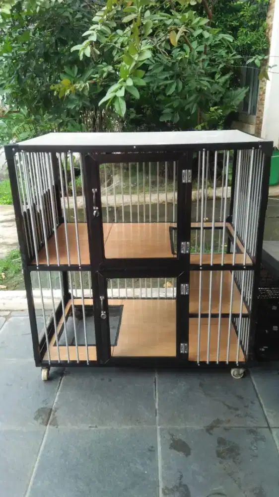 Kandang kucing almunium