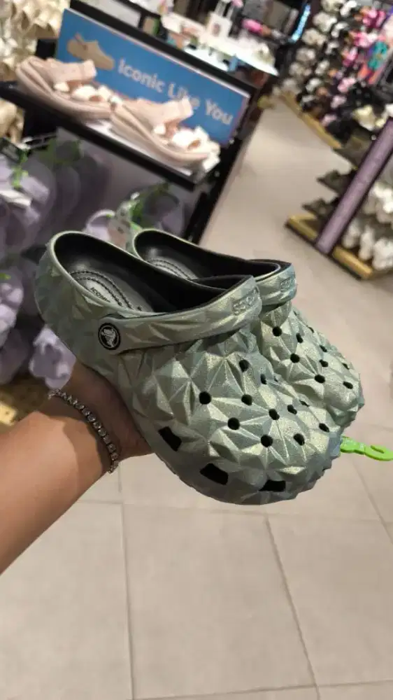 Crocs Classic Geometric Green ORI 100%