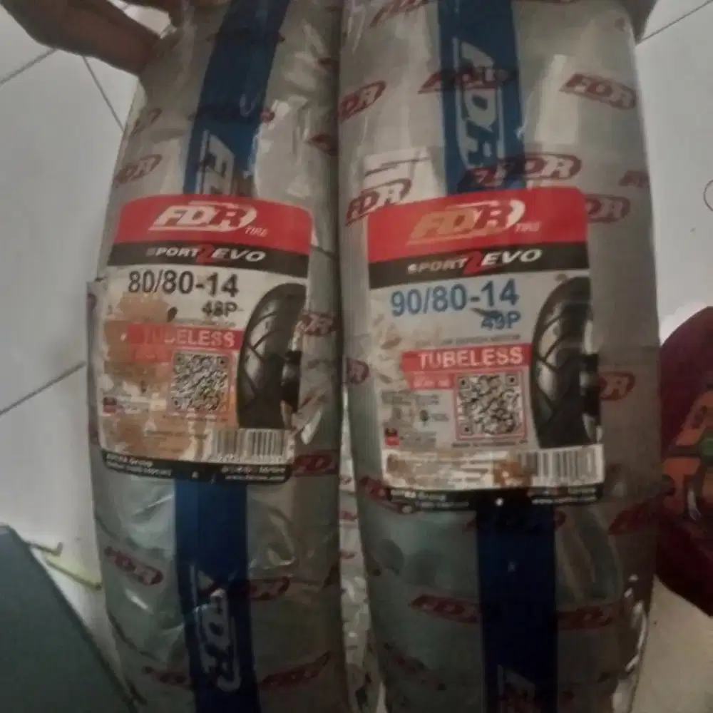jual ban tubeless Fdr sportZevo ukuran 90/80 dan 80/80