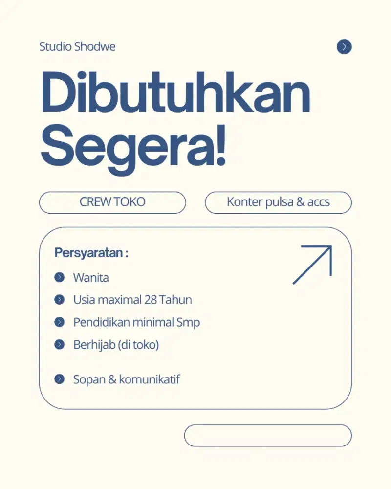 Crew konter pulsa dan accs