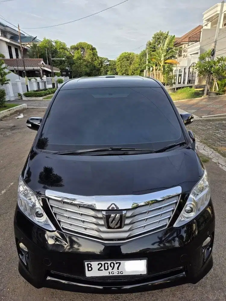 TOYOTA ALPHARD 2.4 POWER BACKDOOR 2012 AT FULL ORIGINAL JUAL CEPAT