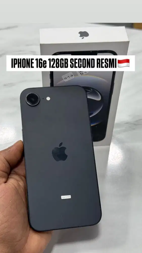 IPHONE 16E 128gb SECOND RESMI IBOX  FULLSET ORIGINAL