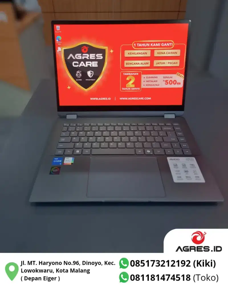 Axioo Hype R 5 Flip OLED Intel Core i5-1235U 24GB Touchscreen  AGRES