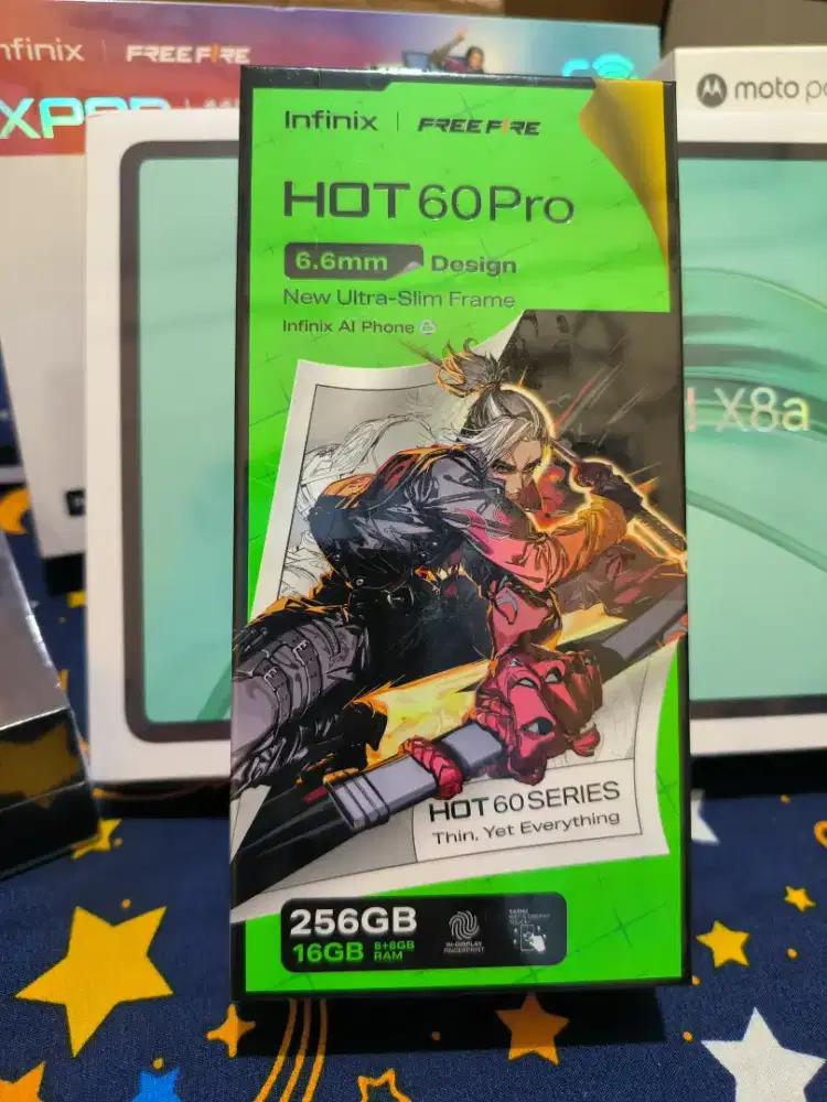 INFINIX HOT 60 PRO. RAM 8GB+256GB. BNIB/BARU/SEGEL. GARANSI RESMI.