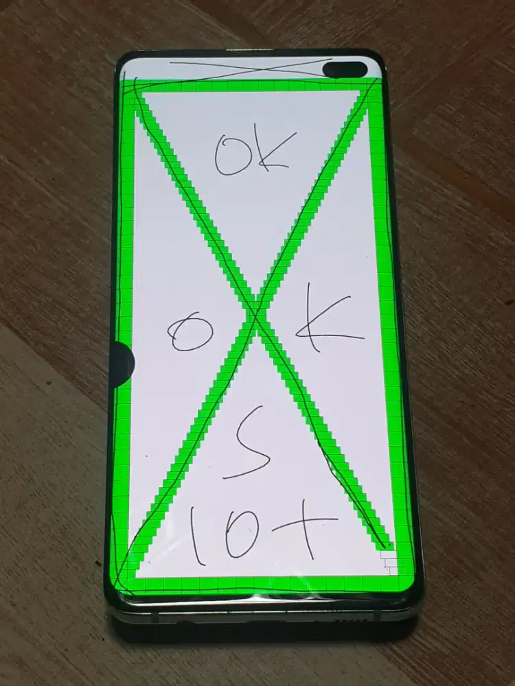 LCD samsung S10 plus original copotan layak pakai