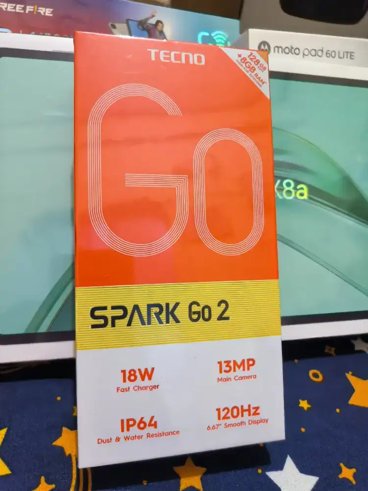 Tecno Spark Go.2 Ram 4GB+128GB. Baru. Garansi Resmi. Bisa CoD Serkot