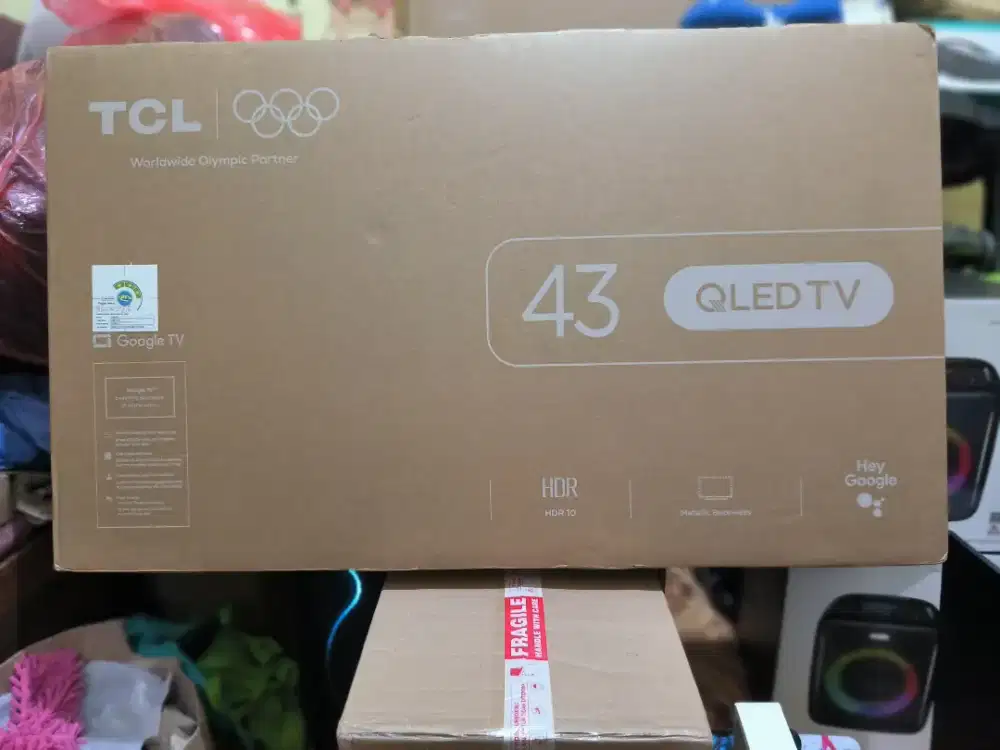 QLED GOOGLE TV TCL FULLHD 43 INCHI. BARU. GARANSI RESMI TCL. BISA COD