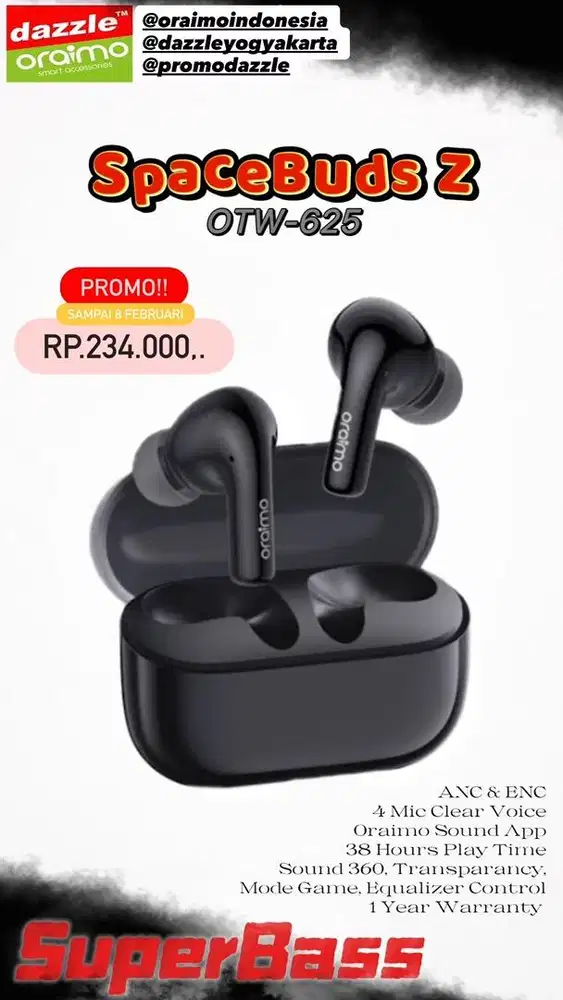 Oraimo SpaceBuds Z OTW-625