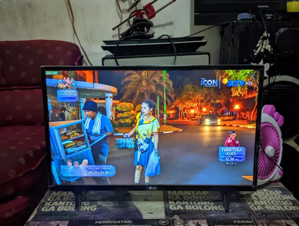 JUAL TV LED 24 INCH MEREK LG NORMAL JERNIH