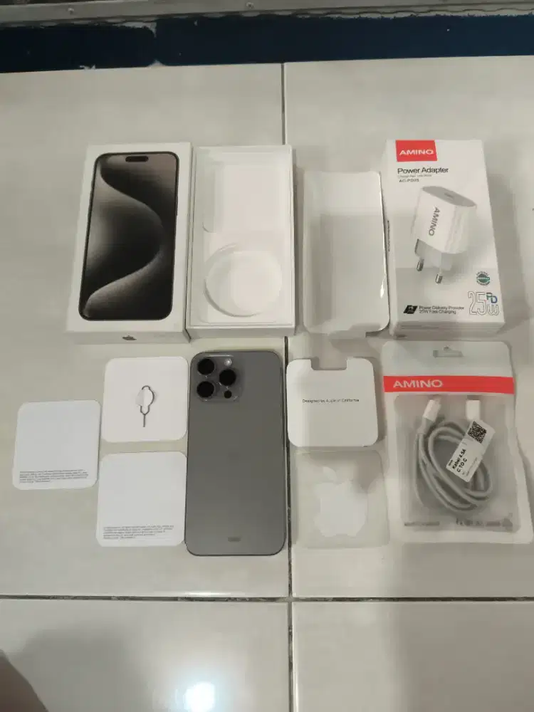 Iphone 15 pro max 512gb natural titanium ibox indonesia