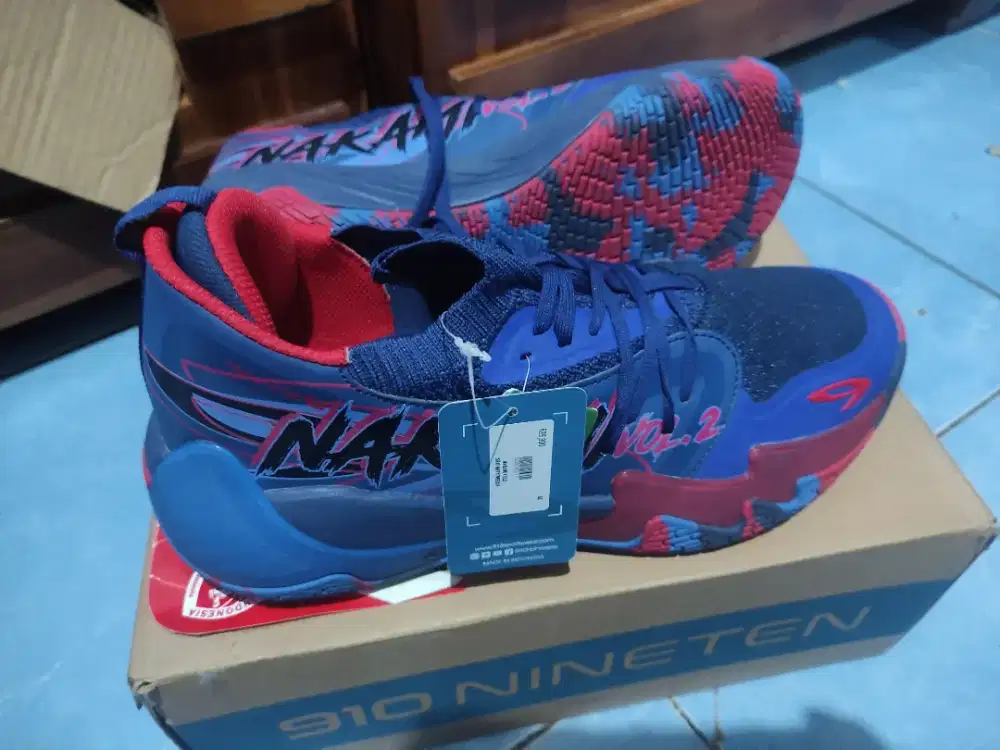 Sepatu Basket Nineten 910 Nakami Vol 2.0 UK 44 Insol 28.0cm