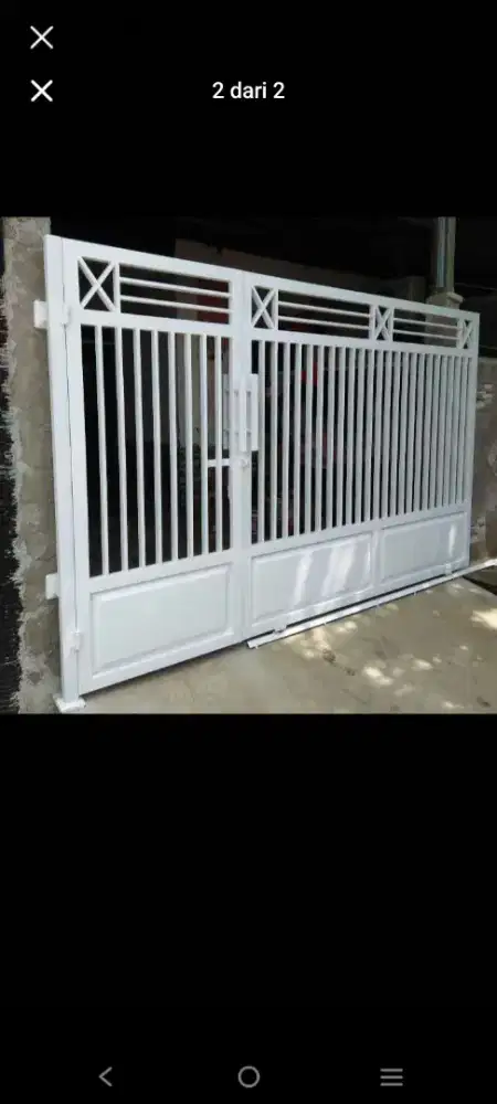 Pagar besi minimalis