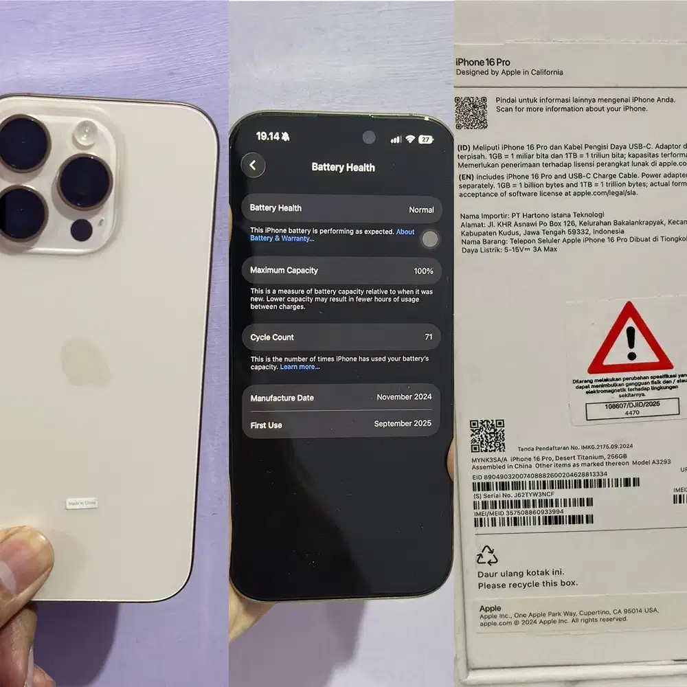 iPhone 16 Pro 256 GB Desert Titanium BliBli