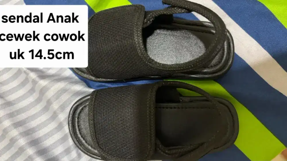 Sendal Anak Warna Hitam Anti Slip