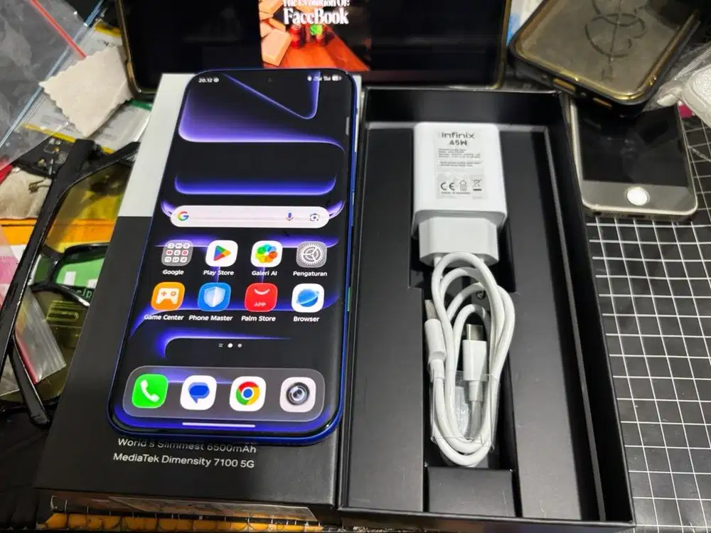 infinix note edge 8/256gb fullset original