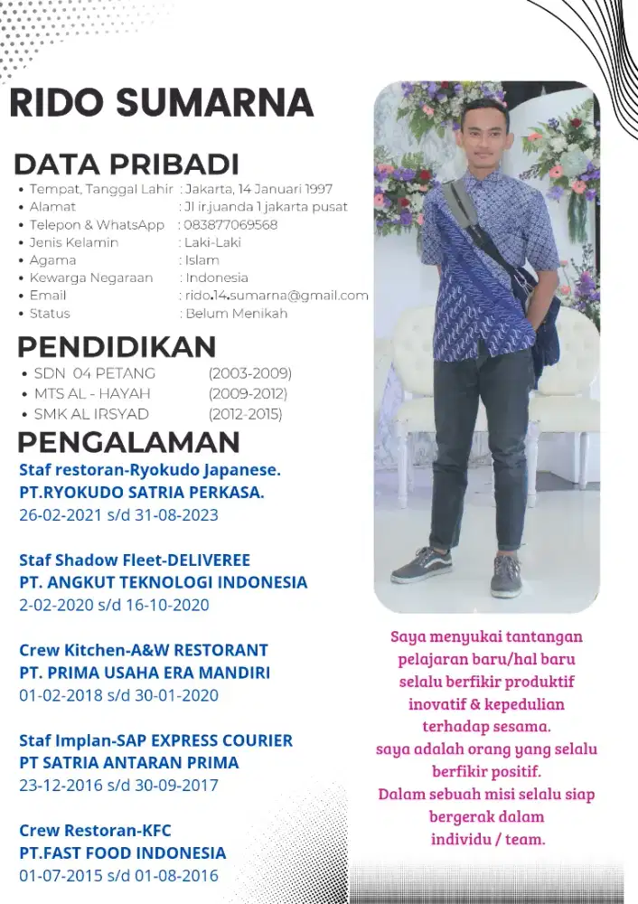 Mencari unit usaha untuk saya kerjakan