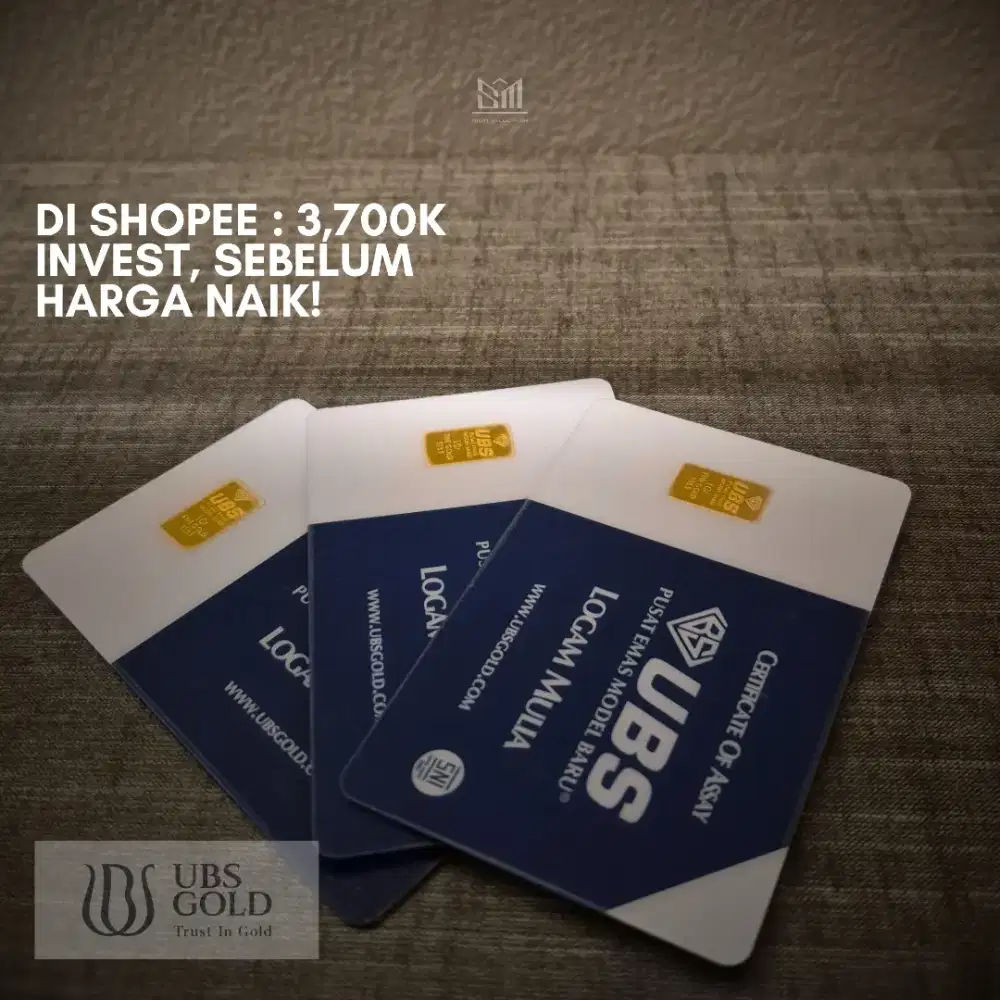 Emas UBS 1 Gram Original Emas SMG Emas Antam