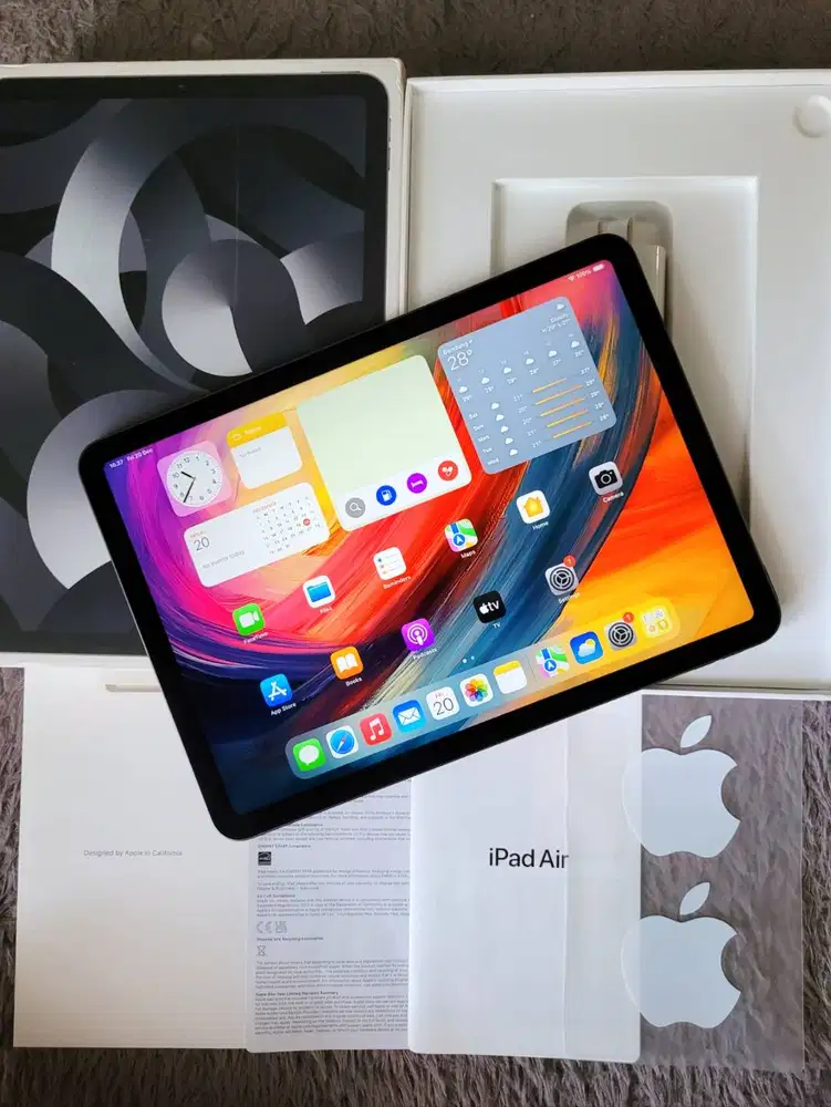 iPad Air 5 M1 Fullset Mulus Like New 11inch 64gb Wifi Second Bekas Ori