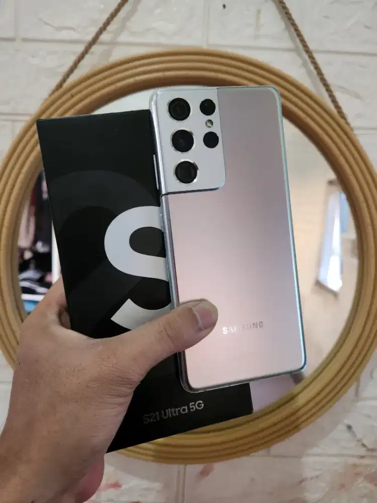 Samsung S21 ultra 5G 12/256gb Phantomsilver Resmi sein (-garis 2 aja)