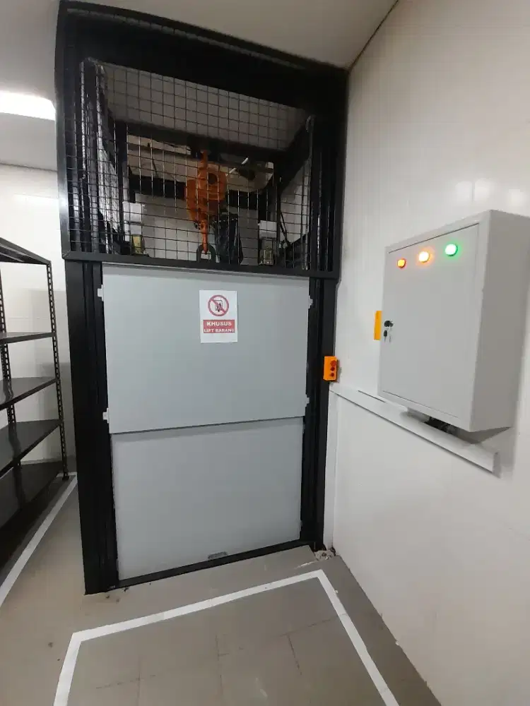 Jual lift barang, panel lift barang, dumwaiter