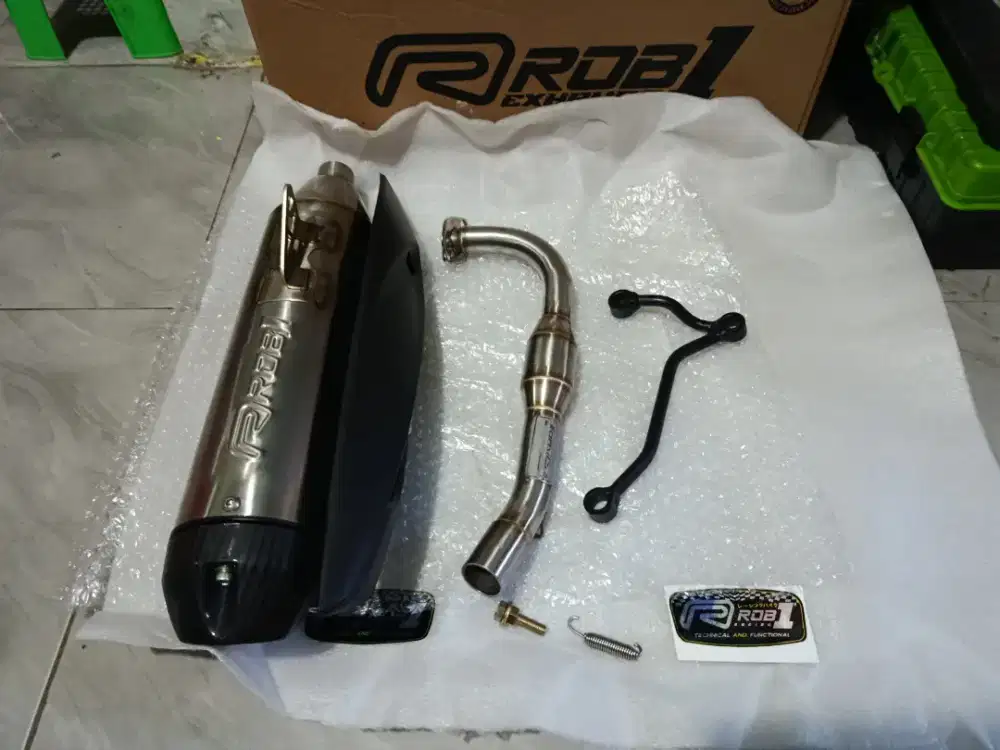 knalpot rob1 ori untuk fazzio, filano, mio m3 dll